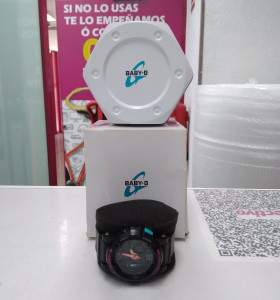 9-9-53265-1-Reloj Pulsera Señora Baby G Bga-180 Negro Rosa