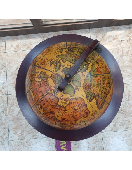 1-1-251512-2-Decoración Mueble Bar Globo Terráqueo Vintage