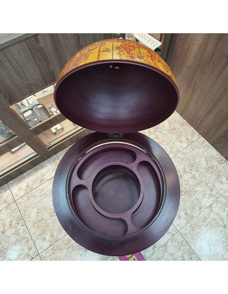 1-1-251512-4-Decoración Mueble Bar Globo Terráqueo Vintage