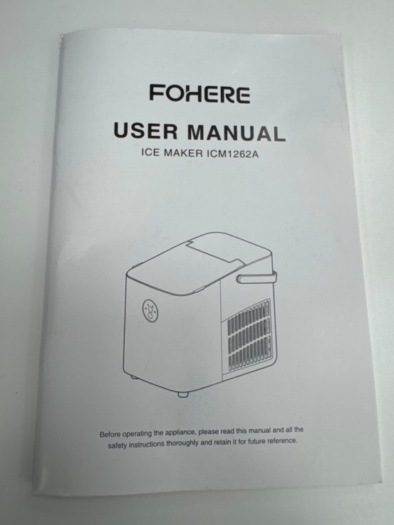 1-1-260343-4-Cocina FOHERE Maquina De Hielo Para Encimera 