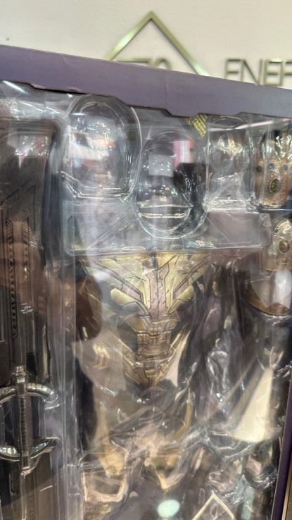 1-1-244393-4-Objetos Insólitos Hottoys-figuras De Acción Modelo Original De Thanos Endgame, Mms529, escala1 6 