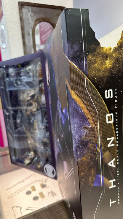 1-1-244393-7-Objetos Insólitos Hottoys-figuras De Acción Modelo Original De Thanos Endgame, Mms529, escala1 6 