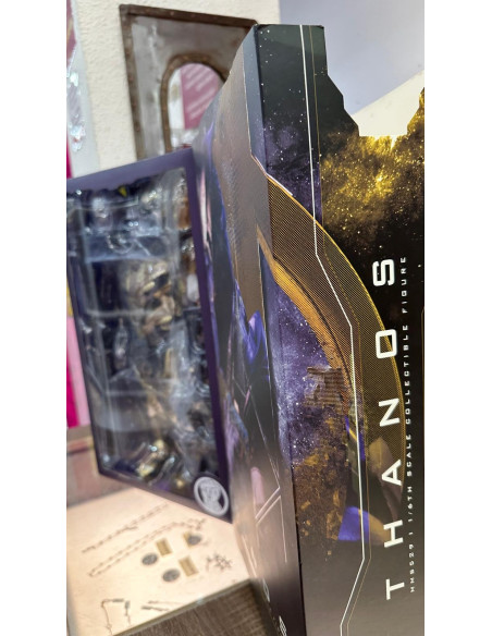 1-1-244393-7-Objetos Insólitos Hottoys-figuras De Acción Modelo Original De Thanos Endgame, Mms529, escala1 6 