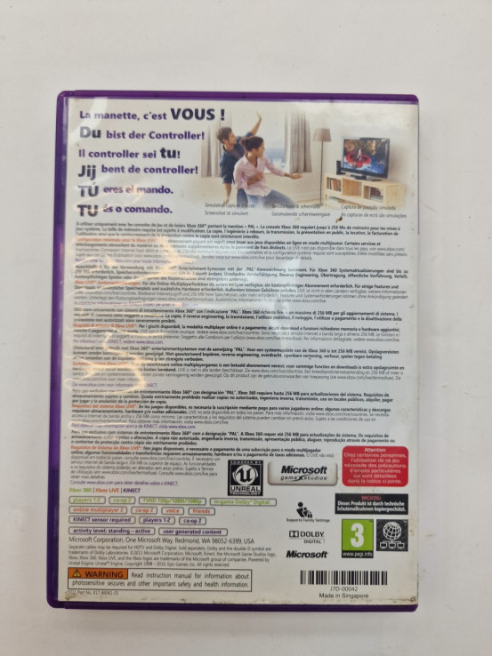 1-1-261155-2-Videojuego Xbox 360 Kinect Adventures