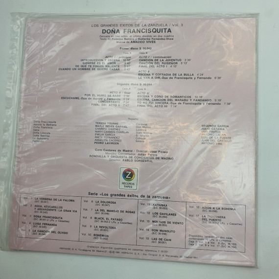 1-1-242422-2-vinilo los grandes exitos de la zarzuela vol 3