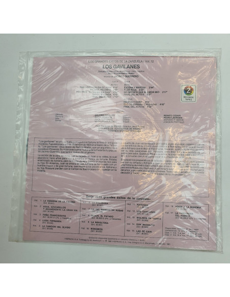 1-1-242483-2-vinilo los grandes exitos de la zarzuela vol 12
