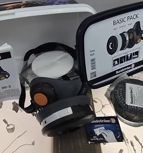1-1-247774-1-Equipamiento Taller Sundström BASIC PACK Paquete De Media Máscara P3 Talla M L 