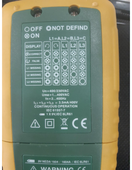 1-1-246864-2-Herramienta Especializada Indicador digital de secuencia de fase y giro Koban KSFG-01 0767533 