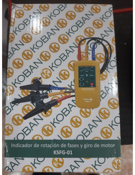 1-1-246864-3-Herramienta Especializada Indicador digital de secuencia de fase y giro Koban KSFG-01 0767533 