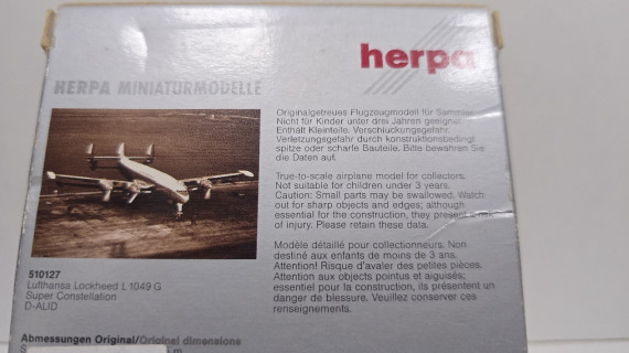 1-1-251629-2-Bebé y juguetes maqueta lufthansa lockheed l1049 g super constellaction d-alid 1:500