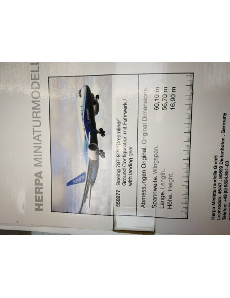 1-1-251662-5-Bebé y juguetes herpa miniaturemodelle boeing 787-8 dreamliner 550277