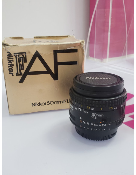 1-7-49034-1-Objetivo Nikon 50mm F 1.8d Af Nikkor MONTURA ANTIGUA