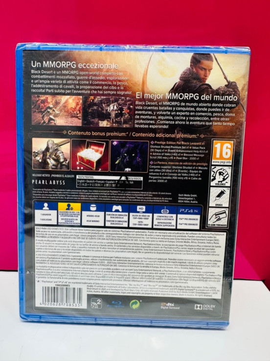 1-9-64535-2-Videojuego PS4 Blackdesert solo online (precintado)