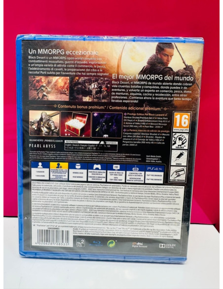 1-9-64535-2-Videojuego PS4 Blackdesert solo online (precintado)