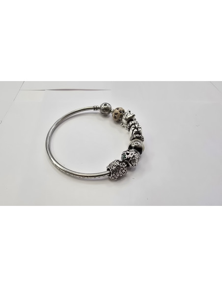 1-1-248744-1-Pulsera Pandora 8 Charm , rigida , diametro 6 cm