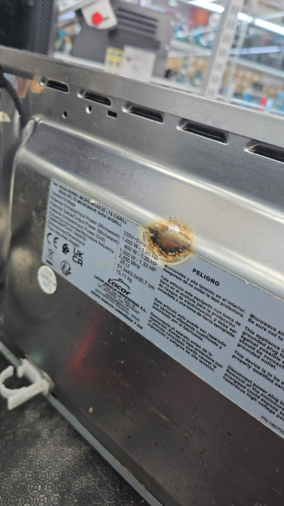 1-1-253204-3-Microondas LACOR 69324-Horno Microondas Con Plato Giratorio Grill, 25 L, 900 W 