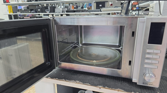 1-1-253204-4-Microondas LACOR 69324-Horno Microondas Con Plato Giratorio Grill, 25 L, 900 W 