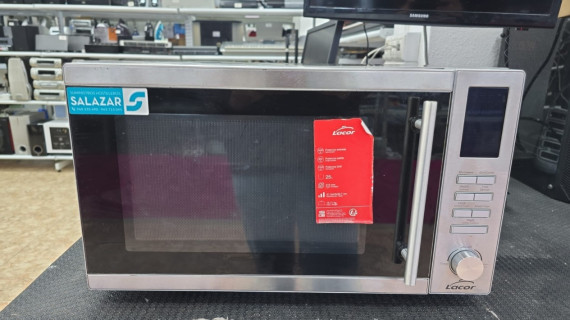 1-1-253204-5-Microondas LACOR 69324-Horno Microondas Con Plato Giratorio Grill, 25 L, 900 W 