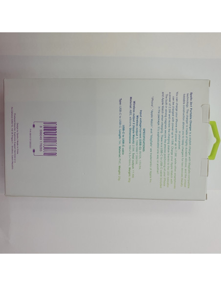 1-1-257693-2-Móvil Cargador Inalámbrico Y Magnético Portátil 2 En 1 De Spello - Negro 