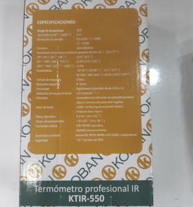 1-1-246862-1-Herramienta Especializada Termometro Digital IR KTIR-550 Koban 0767552  2