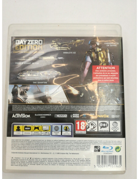 1-1-249504-2-Videojuego PS3 Call of Duty Advance Warfare edition Day Zero 