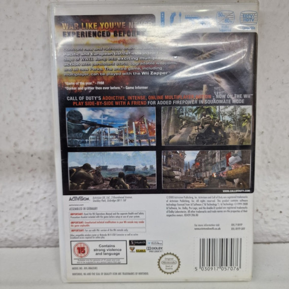 1-1-242586-2-Videojuego Wii Call Of Duty World At War