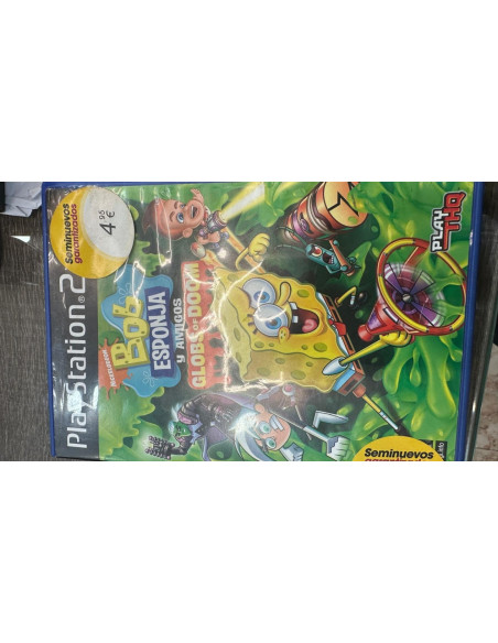 1-1-243554-1-Videojuego PS2 Bob esponja y amigos Globs of doom