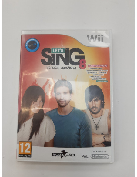 1-1-256286-1-Videojuego Wii LET S SING 8 WII