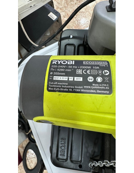 1-1-247846-3-Maquinaria industrial Tronzadora Ryobi Eco 2335hg 