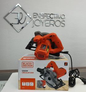 1-1-256443-1-Sierra Circular BlackDecker CS1250L Con Guía Láser 1250 W 230 V 2
