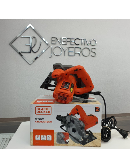 1-1-256443-2-Sierra Circular BlackDecker CS1250L Con Guía Láser 1250 W 230 V
