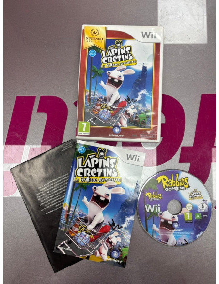 7-7-81248-1-Videojuego Wii the lapins cretins wii
