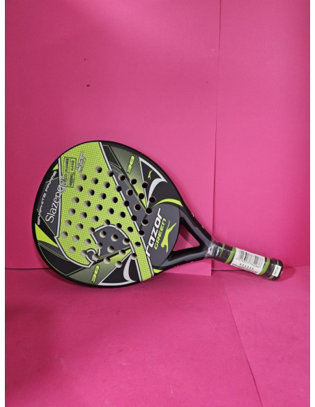 8-8-72920-5-Pala De Pádel Razor Green Slazenger (nueva)