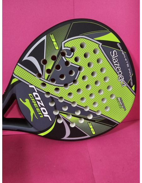 8-8-72920-6-Pala De Pádel Razor Green Slazenger (nueva)