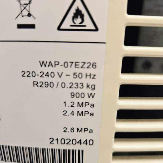 8-8-72872-8-Aire Acondicionado WAP-07EZ26 900W (sin Mando)