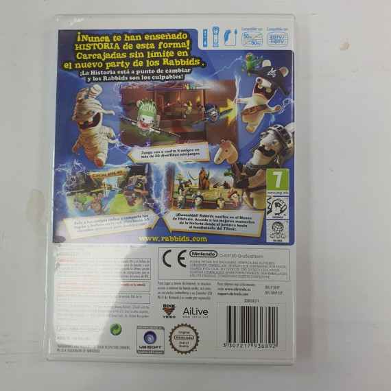 1-1-263138-2-Videojuego Wii Raving Rabits Regreso Al Pasado