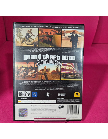 8-8-73004-2-Videojuego PS2 Grand Theft Auto (incluye guia)