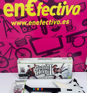 7-7-81374-1-Mando Xbox 360 Guitar Hero 2 Guitarra Blanca