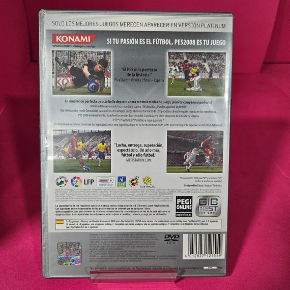 8-8-73024-2-Videojuego PS2 PES 2008