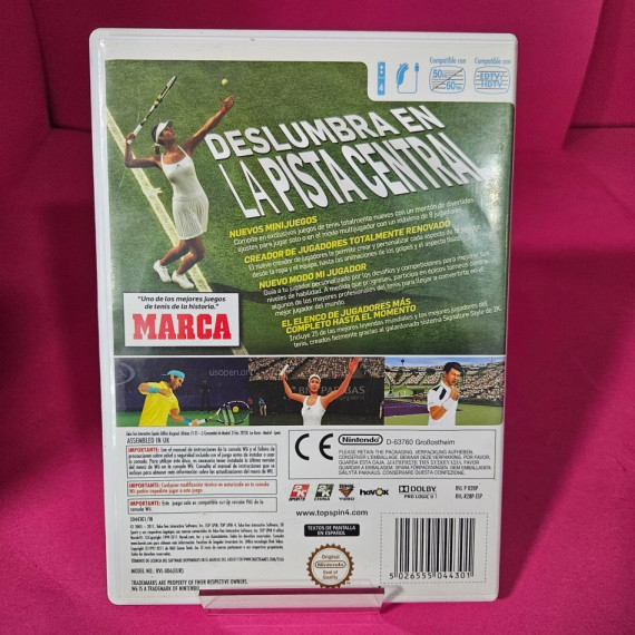 8-8-73046-2-Videojuego Wii Topspin 4