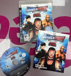 7-7-81503-1-Videojuego PS3 smack down vs raw 2008 ps3 