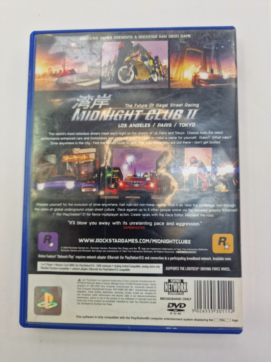 1-1-263599-2-Videojuego PS2 Midnight Club 2