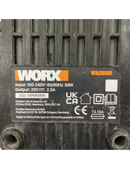 6-6-163182-3-Herramientas Eléctricas Lote Worx Martillo Taladro Y Amoladora