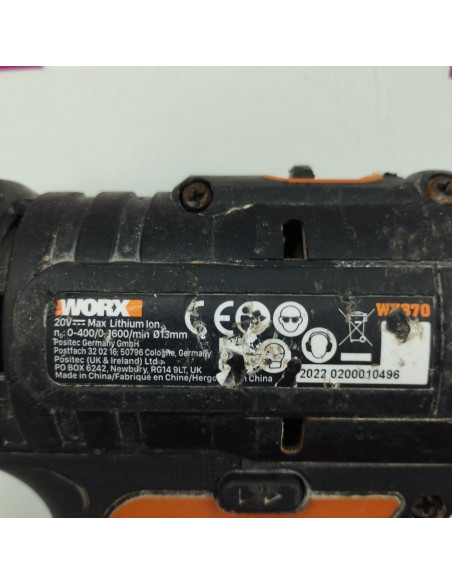 6-6-163182-5-Herramientas Eléctricas Lote Worx Martillo Taladro Y Amoladora