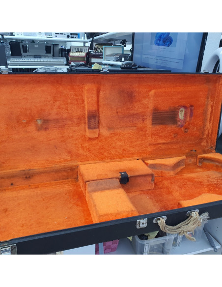 1-1-263888-6-Guitarra Electrica Fuji Roland Marron Años 80