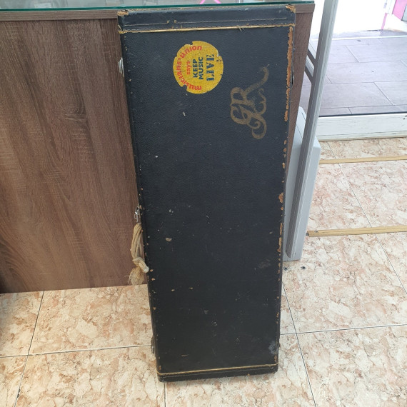 1-1-263888-7-Guitarra Electrica Fuji Roland Marron Años 80