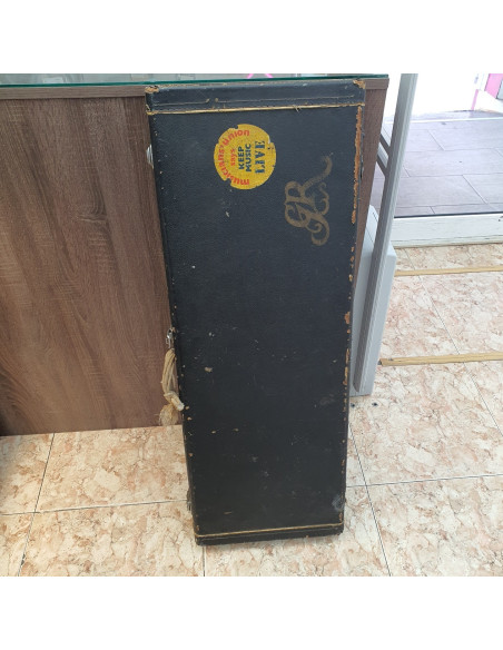 1-1-263888-7-Guitarra Electrica Fuji Roland Marron Años 80