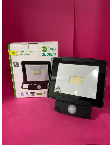 8-8-73343-1-Electricidad Foco LED exterior con sensor 20w (NUEVO)