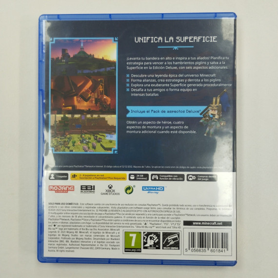 6-6-164272-2-Videojuego PS5 Minecraft Legends Deluxe edition