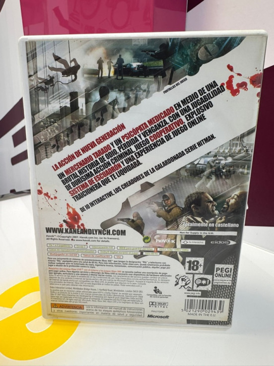 9-9-73294-4-Videojuego Xbox 360 kane lynch dead men 